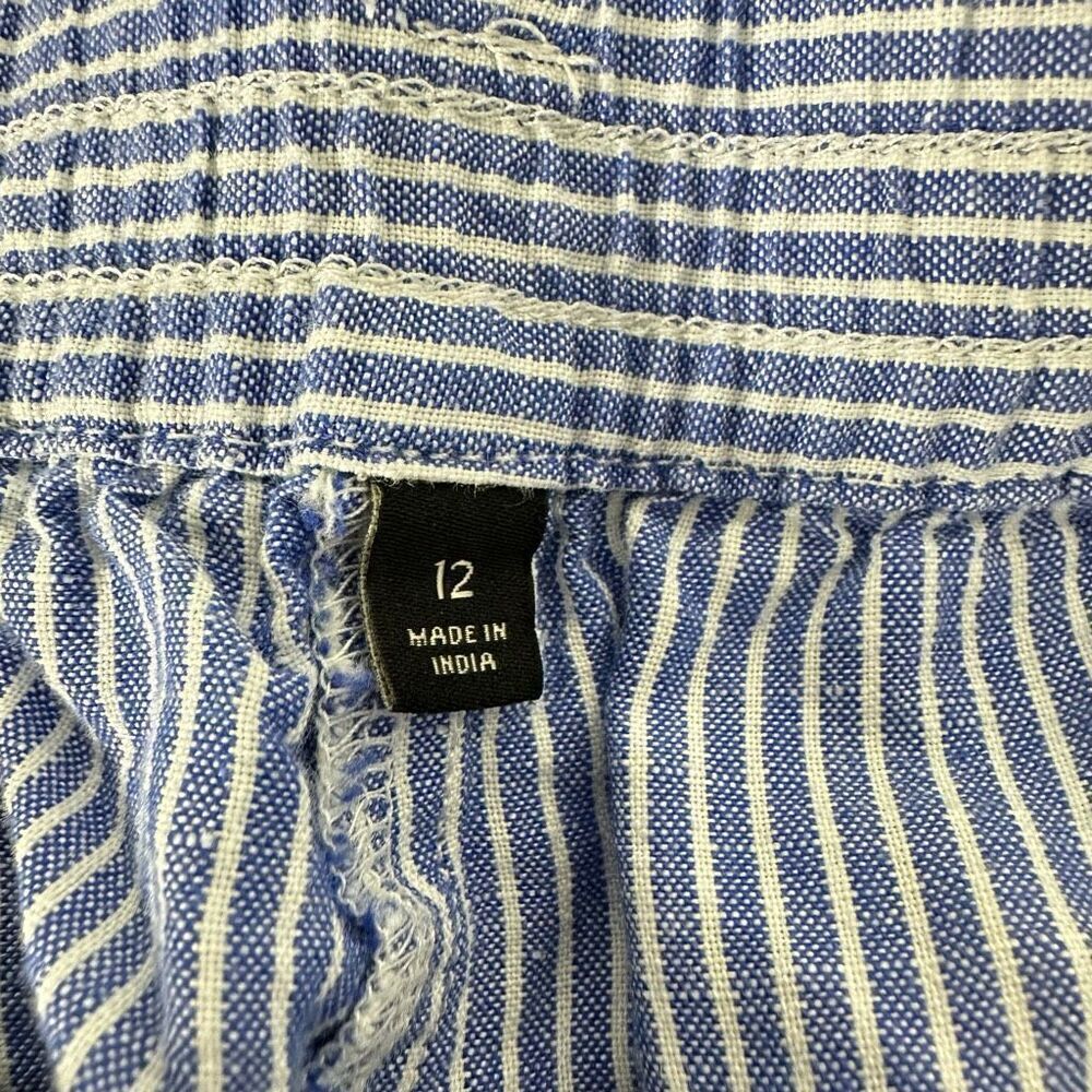 Talbots The Easy Drawstring Pant Size 12 Linen Bl… - image 6